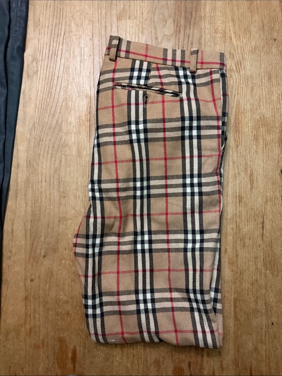 Burberry Other - Burberry Tan Plaid Chinos with Black & White Windowpane